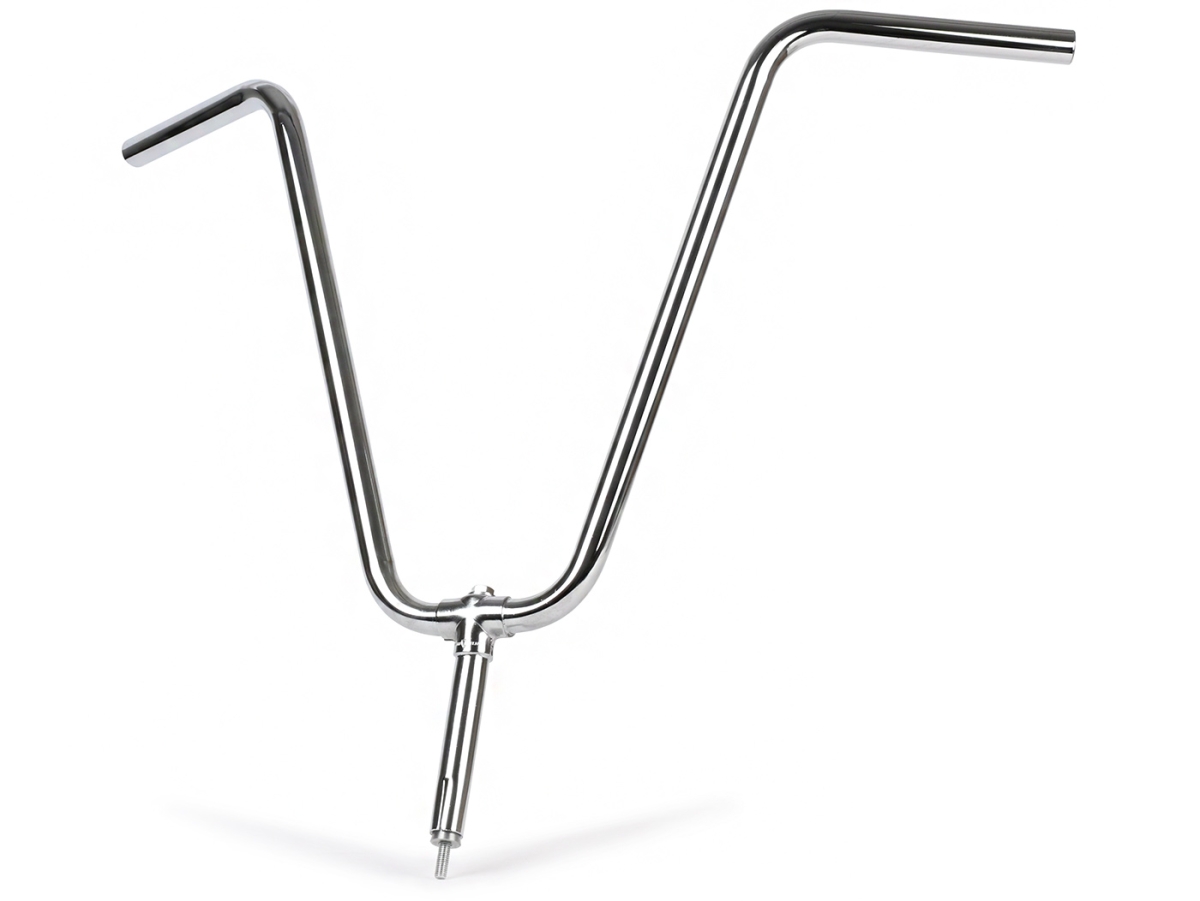 Lenker -CUPPINI- Ø21mm- hochlenker chopper - Ciao, Garelli - gewinkelt - chrom
