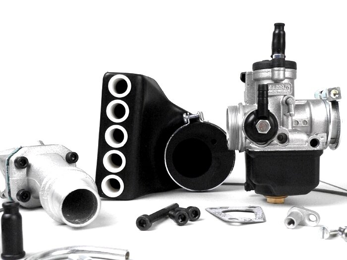 Carburator kit -POLINI 2-stud, 24mm Dellorto PHBL, reed valve- Vespa PK XL