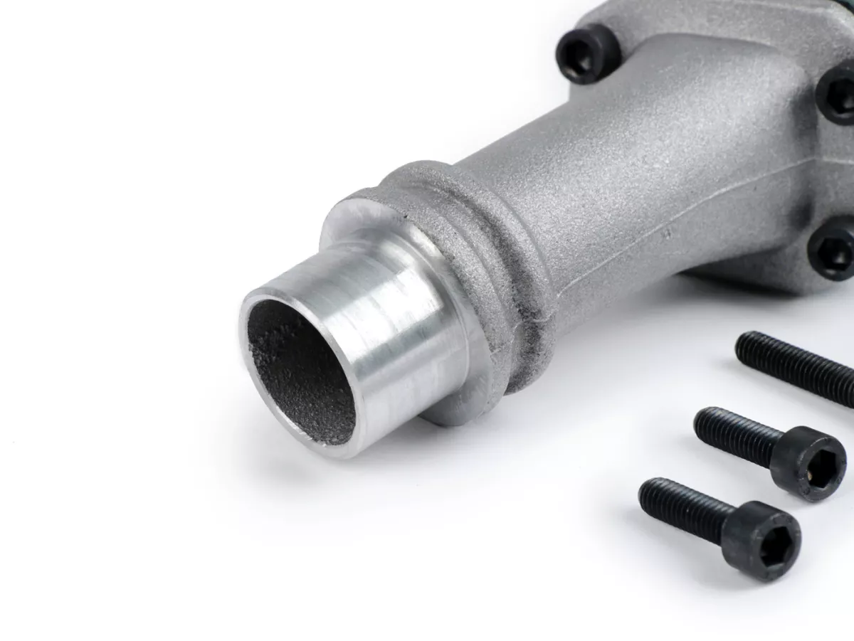 Intake manifold - for reed valve -POLINI 3-stud reed valve- Vespa PK XL - CS=28.5mm (Dell'Orto PHBL24, Polini CP24 )