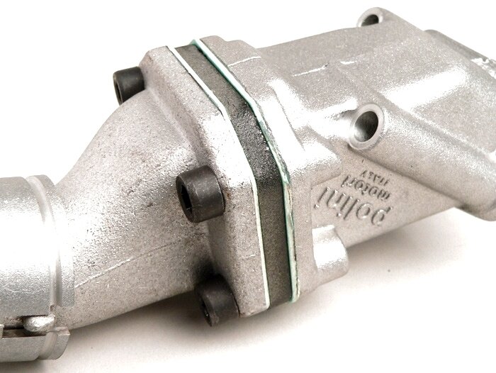 Intake manifold - for reed valve -POLINI 2-stud reed valve- Vespa PK S - Ø=19mm Dellorto SHB