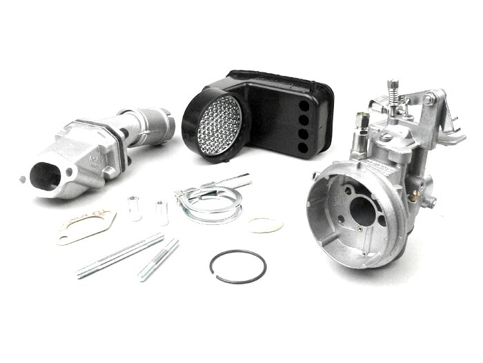 Kit carburador -POLINI 2 agujeros, 19mm Dellorto SHB, diafragma- Vespa PK S