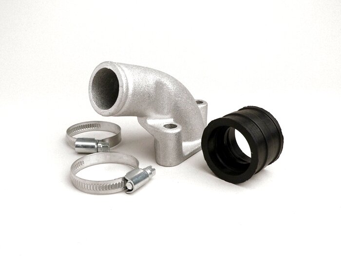 Inloppsgrenrör -POLINI roterande ventil- Vespa PX80, PX125, PX150, PX200, Sprint, Rally180 (VSD1T), Rally200 (VSE1T) - AW=Ø34mm (förgasare Ø28-30mm - PHBH, VHSH, PWK28, TMX30, Smartcarb 26-28)