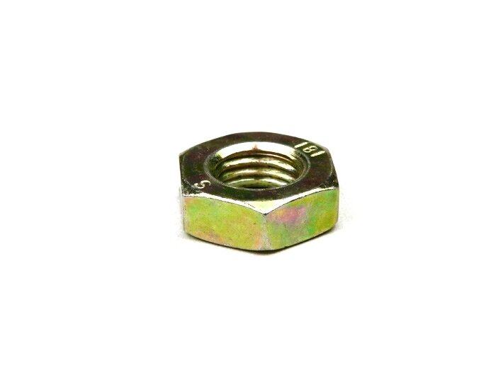 Nut -DIN 934- M10 x 1.25 - yellow galvanised