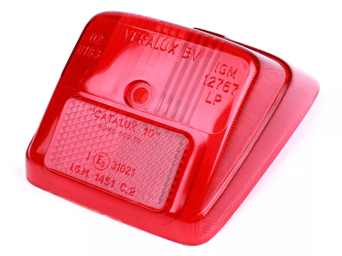 Cristal piloto trasero -P/A (NOS)- Vespa V50 S, V50 N, V50 L