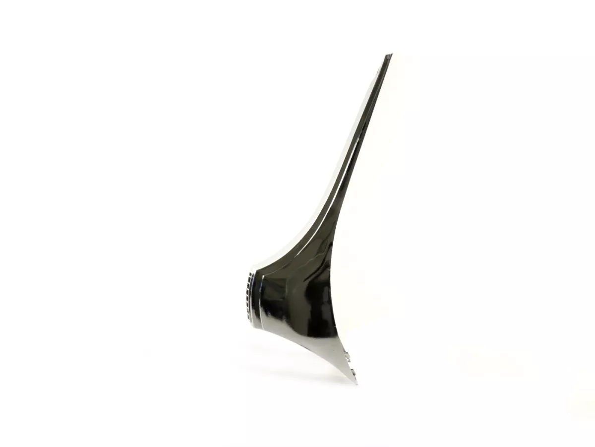 Horn cover -OEM QUALITY- Vespa P-range (-1984) - chrome