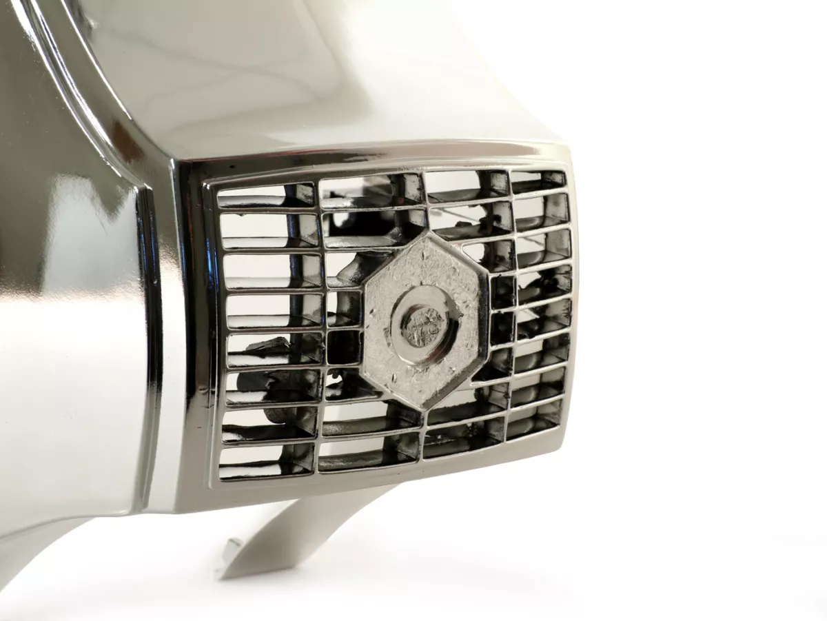 Horn cover -OEM QUALITY- Vespa P-range (-1984) - chrome