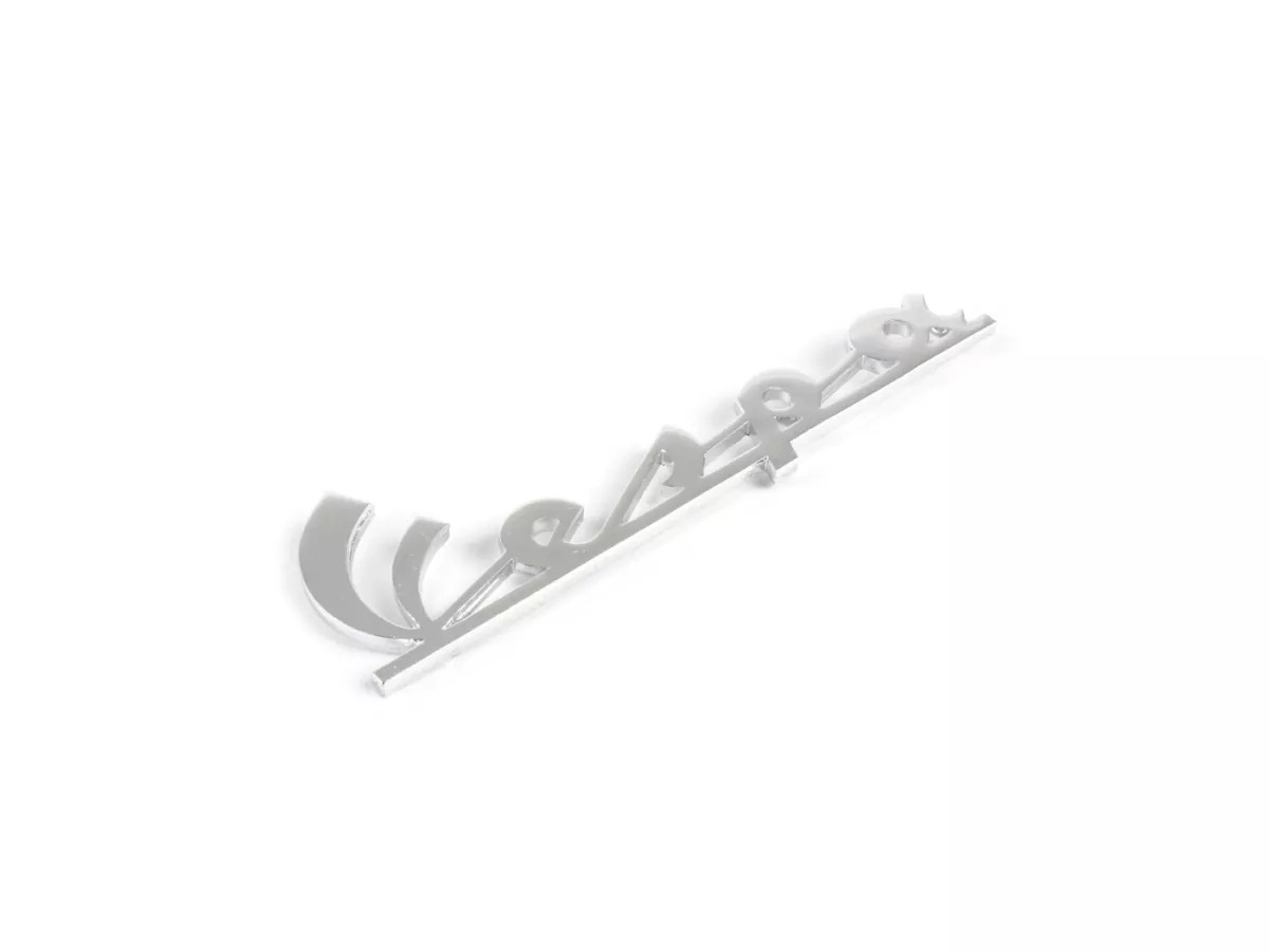 Badge legshield -OEM QUALITY- Vespa - Vespa Rally180 (VSD1T) (since 1968), Rally200 (VSE1T) (till 1975) - pitch of hole 106mm