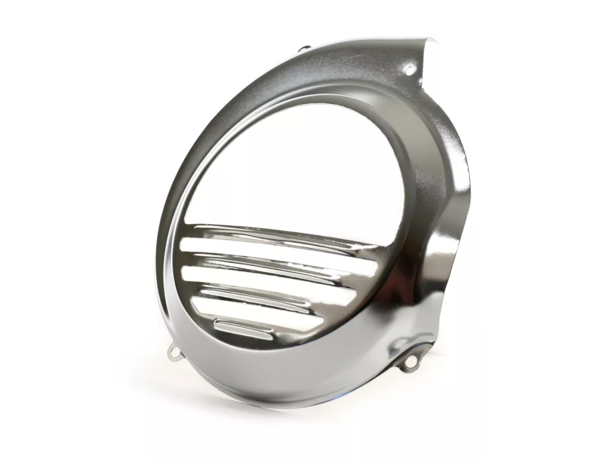 Flywheel cover -OEM QUALITY- Vespa PX80, PX125, PX150, PX200 - models with kickstart only - chrome