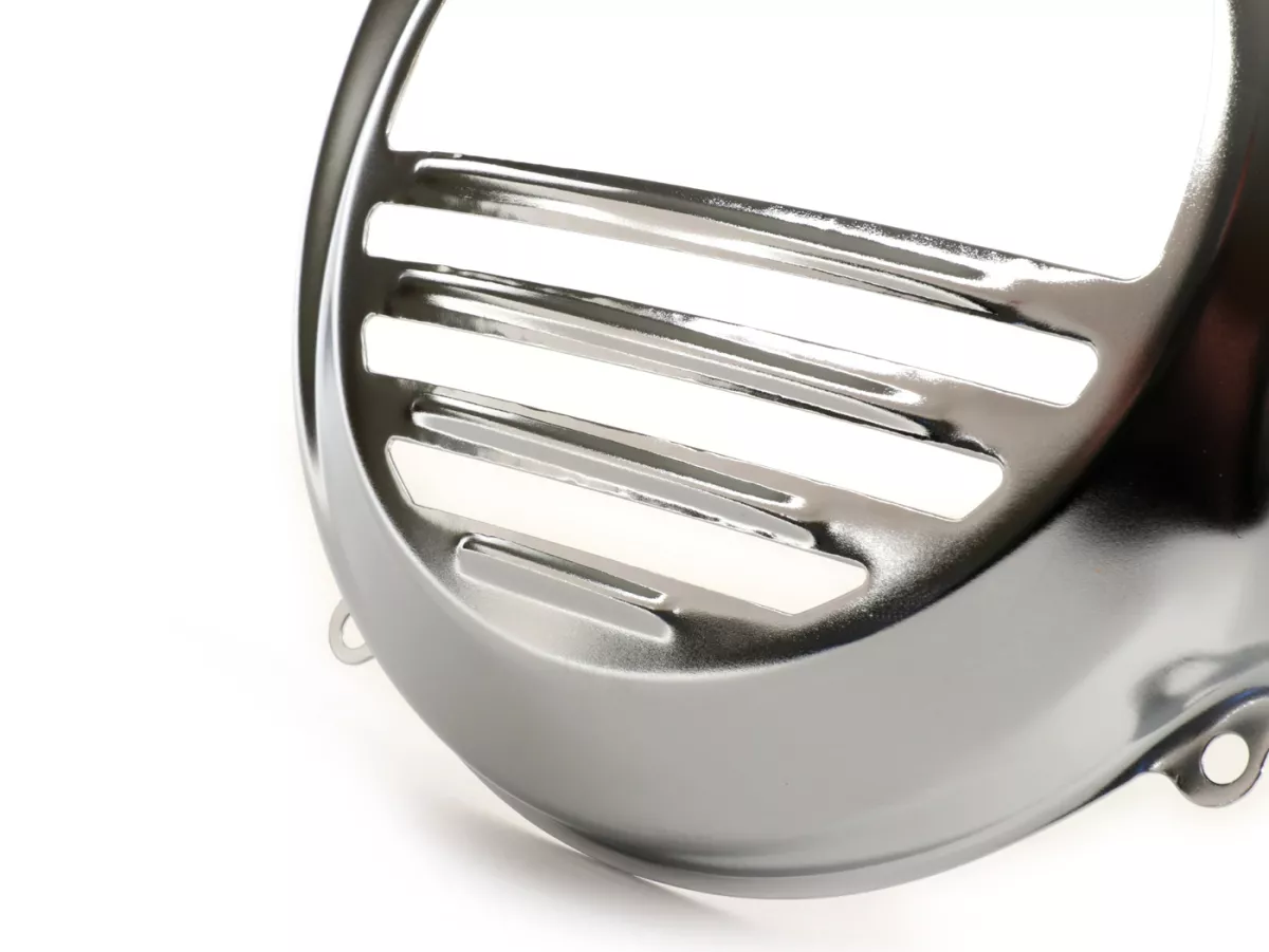 Flywheel cover -OEM QUALITY- Vespa PX80, PX125, PX150, PX200 - models with kickstart only - chrome