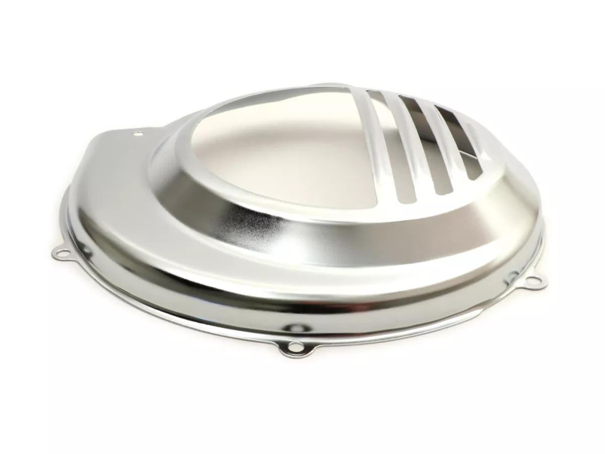 Flywheel cover -OEM QUALITY- Vespa PX80, PX125, PX150, PX200 - models with kickstart only - chrome
