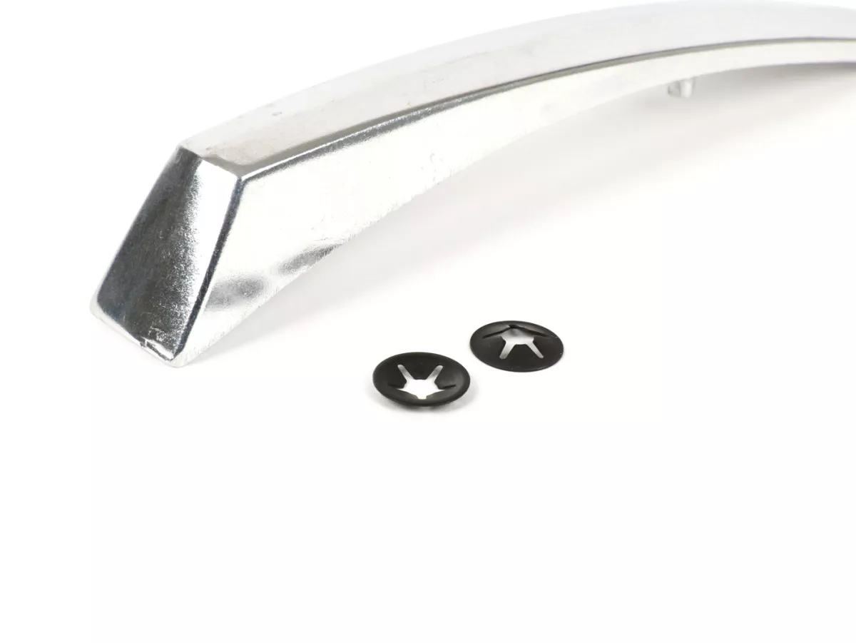 Mudguard crest -CIF- Vespa Rally200, TS125 (VNL3T), GT/GTR125 (127358-), Sprint (172651-), V50 Special - Aluminium glossy