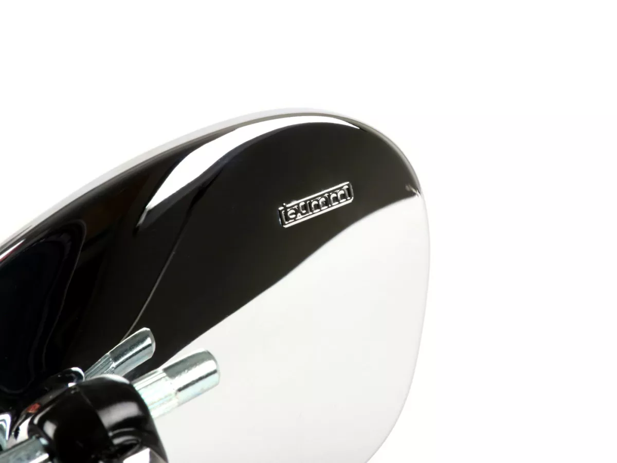 Mirror -BUMM clip on- Chrome Vespa/Lambretta universal small - left hand side