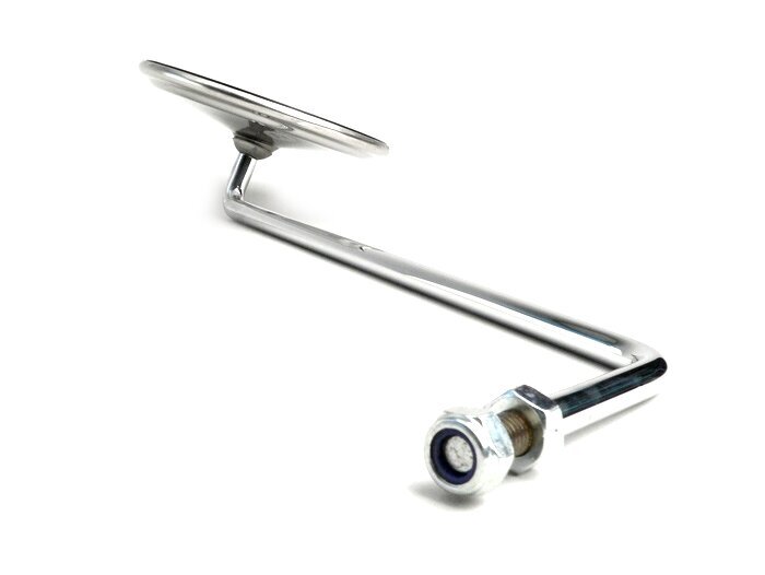 Spiegel -BUMM Chrom, Edelstahl, rund Ø=130mm- Vespa - links