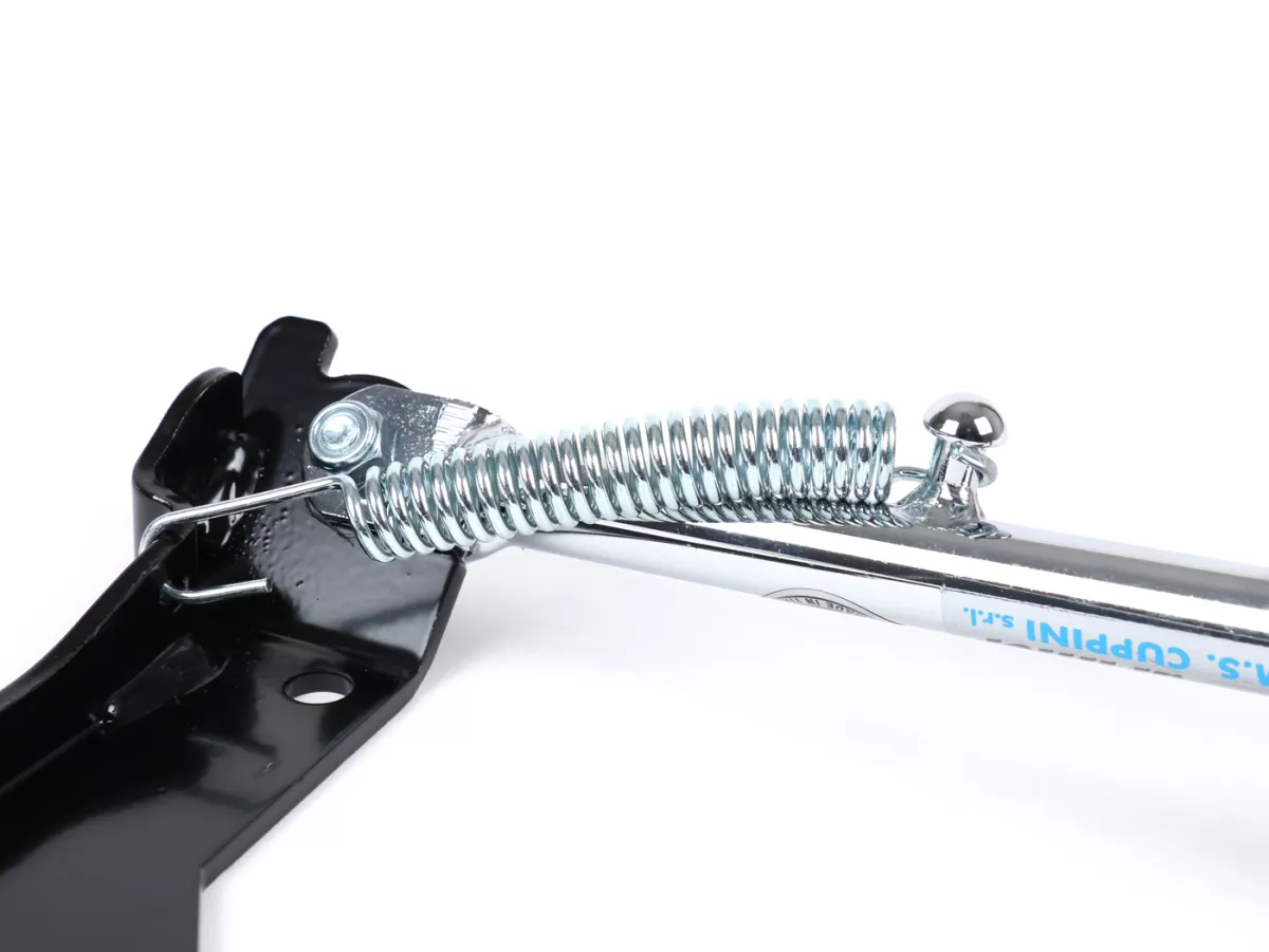 Side stand -AMS CUPPINI- Vespa PX, T5 125ccm, Rally, TS, Sprint, Sprint Veloce, GT, GTR, SS180, GS160 - chrome