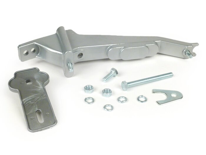 Porta ruota di scorta anteriore -QUALITA' OEM- Vespa 125-150 ccm Largeframe (fino al 1976, modelli con 10 pollici), V50 Special (V5A2T, - dal 1971), V50 Special Elestart (V5A3T - dal 1971)
