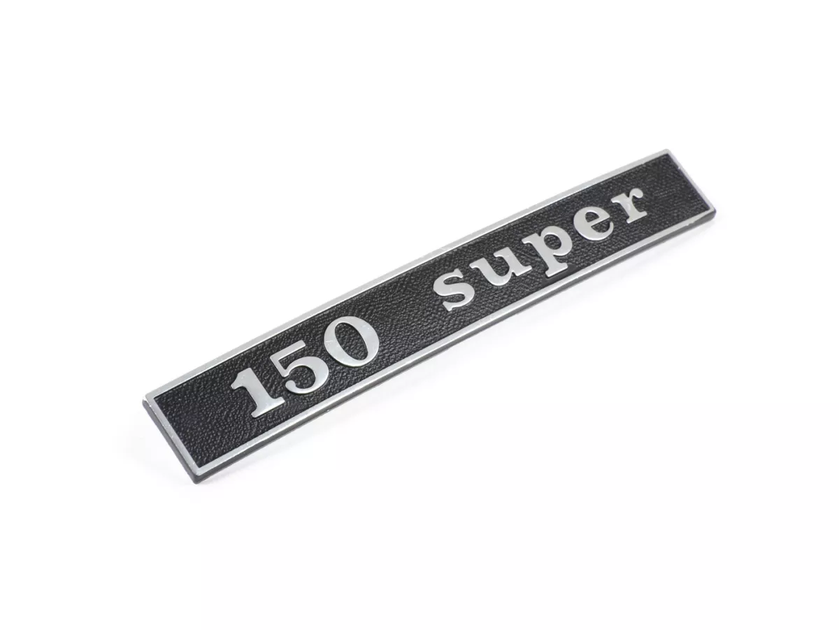 Badge frame rear -OEM QUALITY- Vespa 150 Super (rectangle) - Vespa Super 150 (since 1965)
