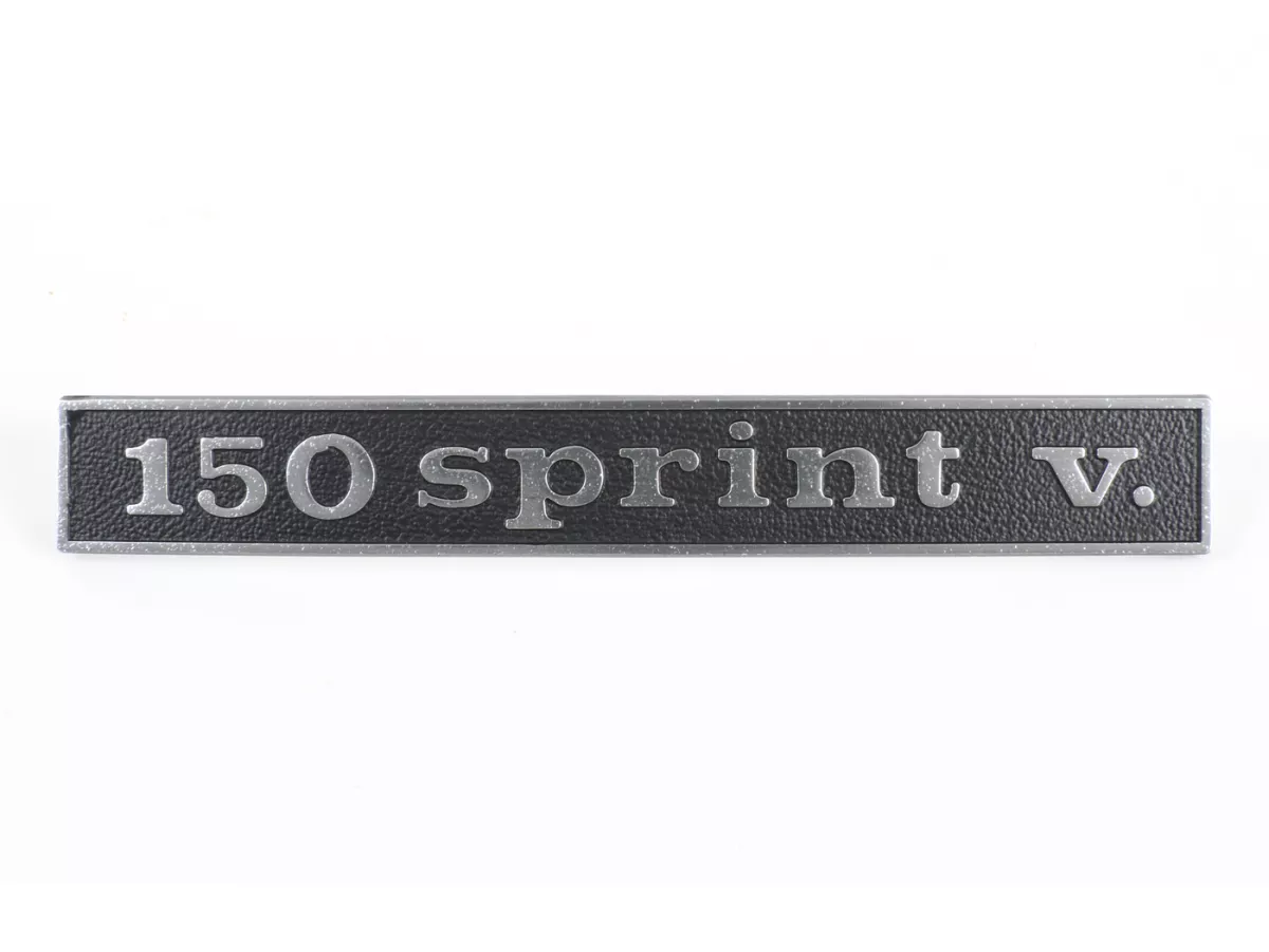 Scritta sul telaio posteriore -QUALITÀ OEM- Vespa 150 Sprint V. (rettangolo) - Vespa Sprint150 Veloce (dal 1969)