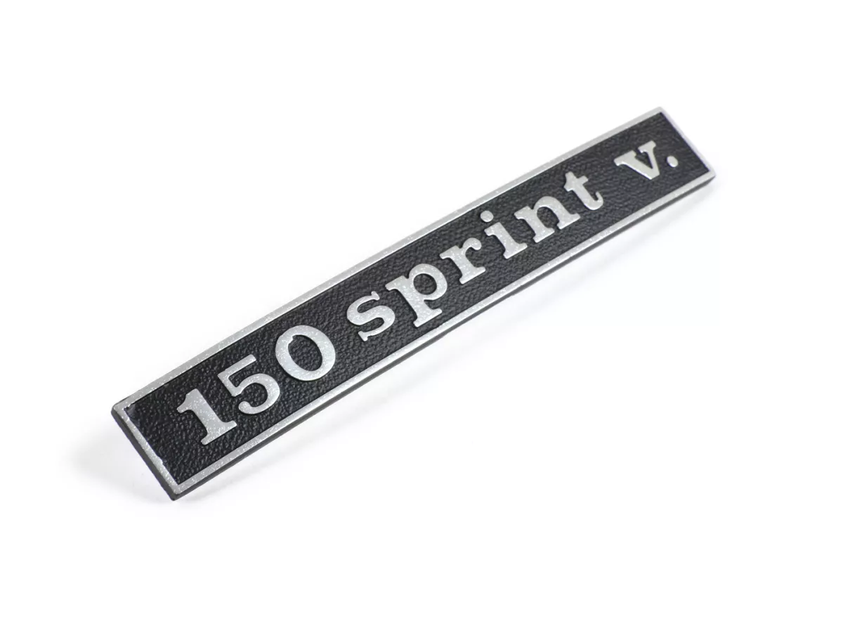 Scritta sul telaio posteriore -QUALITÀ OEM- Vespa 150 Sprint V. (rettangolo) - Vespa Sprint150 Veloce (dal 1969)