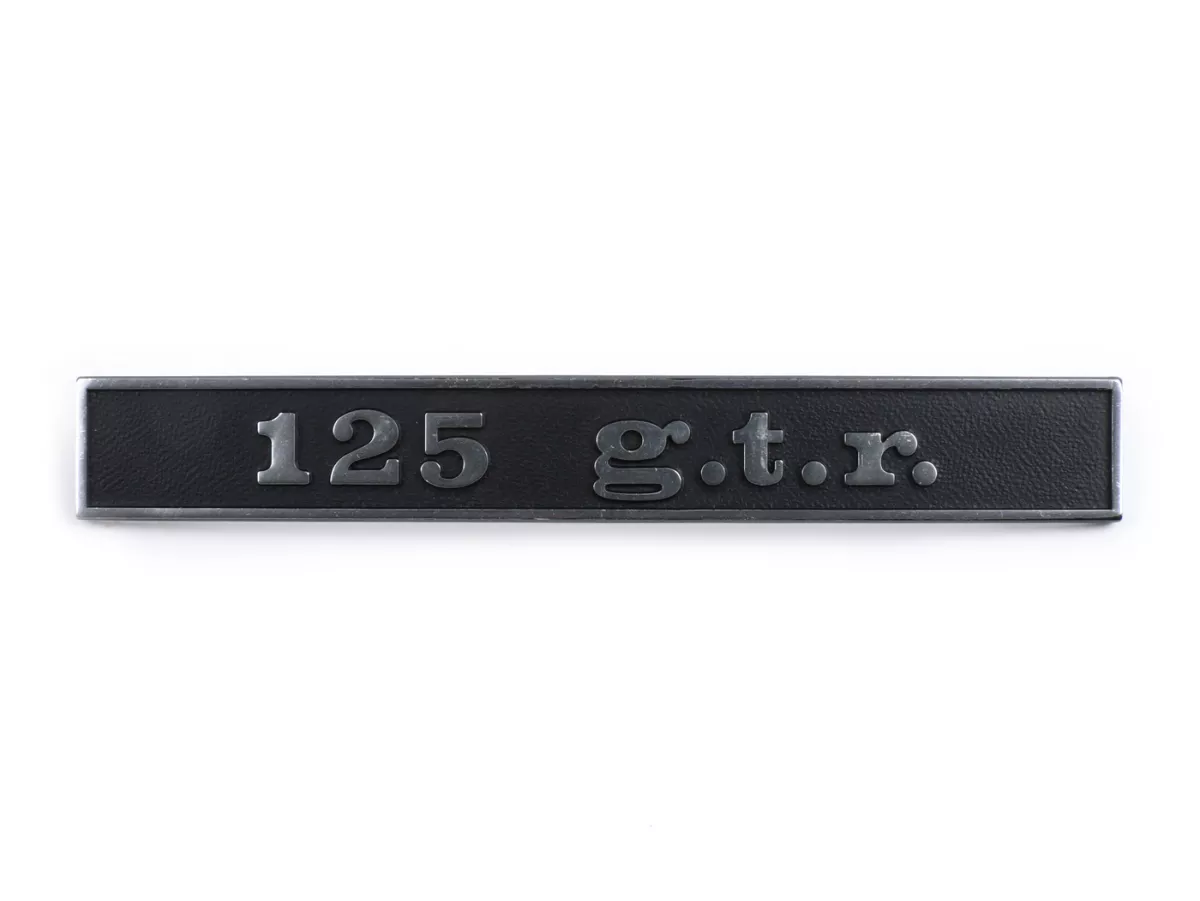 Badge frame rear -OEM QUALITY- Vespa 125 g.t.r. (rectanGL150 (VLA1T)e) - Vespa GTR125 (since 1969)