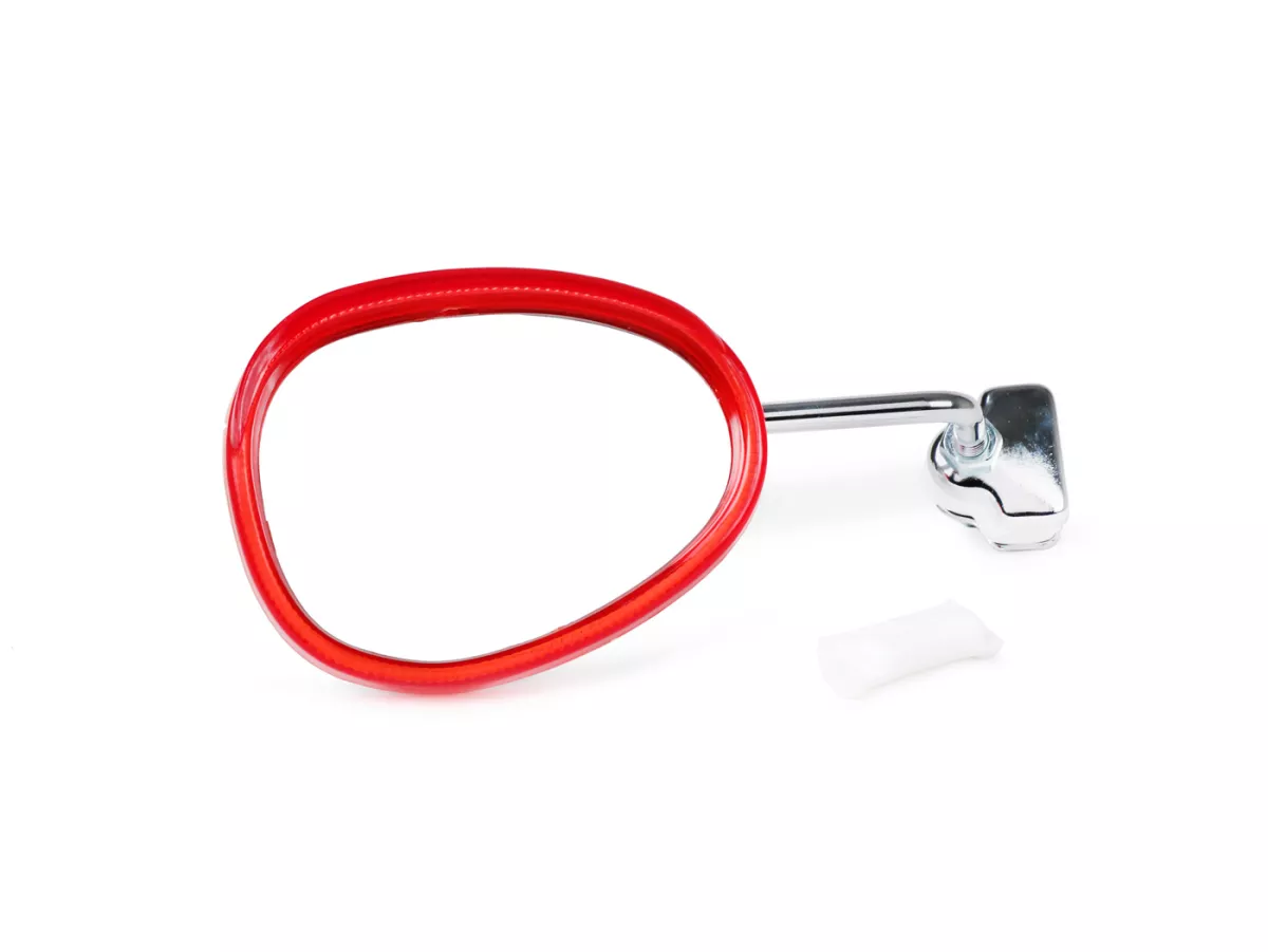 Cermin -BUMM Cermin penjepit pelindung kaki retro - universal, merah putih - kiri