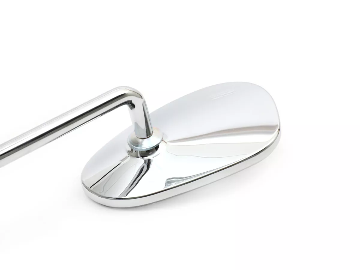 Mirror -BUMM crome, asymetrical- Vespa, small - left hand side