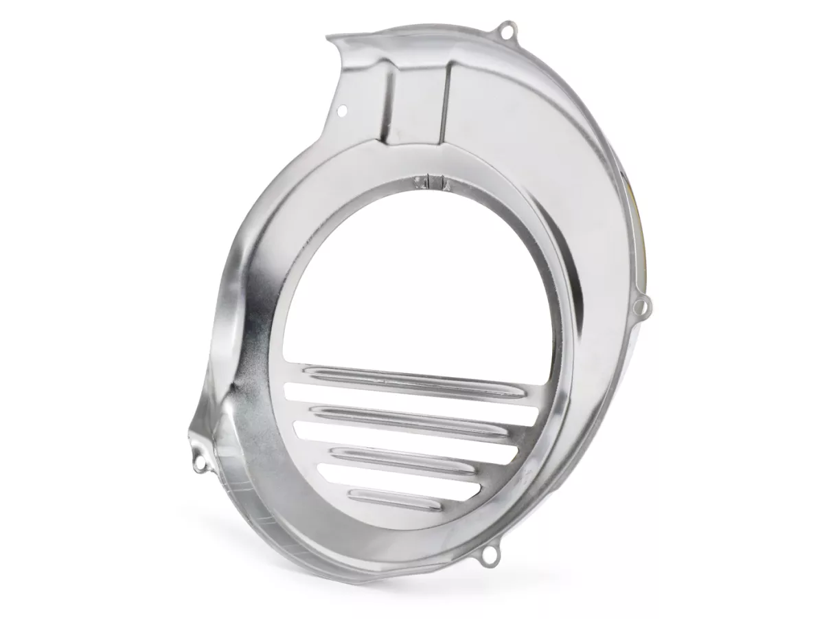 Fläkthjulkåpa -OEM KVALITET- Vespa PX80, PX125, PX150, PX200 - Krom - Modeller med elektrisk start