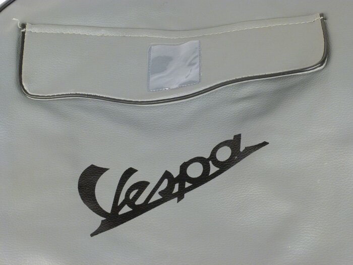 Reservewielhoes -OEM KWALITEIT Nylon- Vespa 3.50 - 10 - grijs, zwarte belettering, met zakje