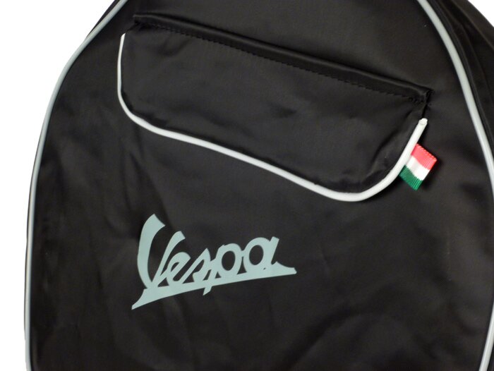 Copriruota di scorta -QUALITA' OEM Nylon- Vespa 3.50 - 10 - Nero, con borsa
