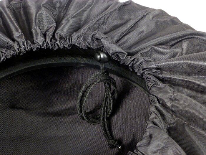 Copriruota di scorta -QUALITA' OEM Nylon- Vespa 3.50 - 10 - Nero, con borsa