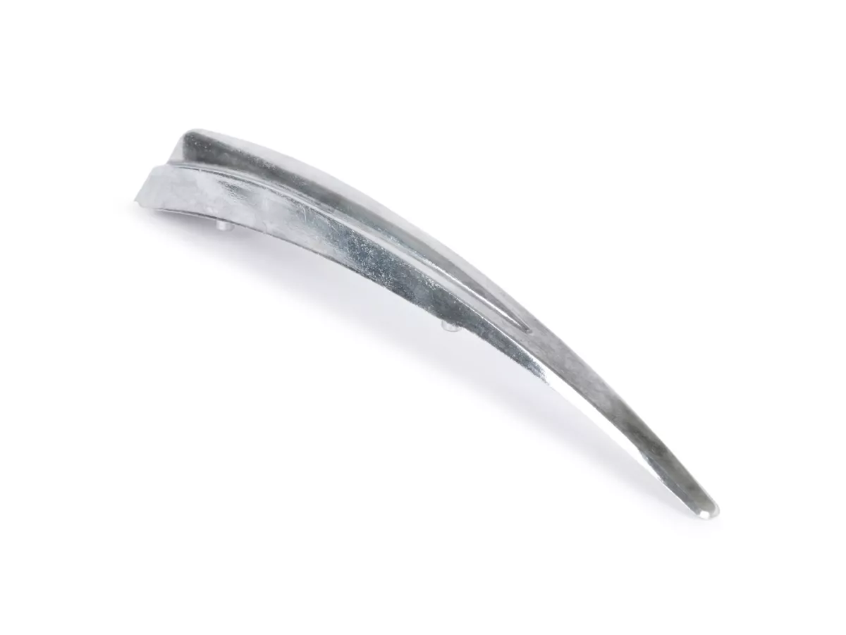 Mudguard crest -OEM QUALITY- Vespa Rally180 (VSD1T), Sprint (-172650), GT/GTR125 (-127357), GL150 (VLA1T), GS160 / GS4 (VSB1T), 180 SS - chrome