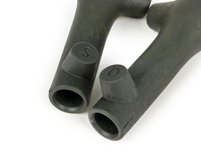 Stand feed rubber-OEM QUALITY- Ø 15mm - Vespa Wideframe VM, VN, VB, VL, GS150 / GS3 VS1-VS5 - black