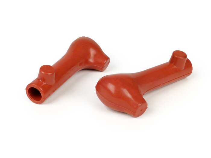 Stand feed rubber-OEM QUALITY- Ø 15mm - Vespa Wideframe VM, VN, VB, VL, GS150 / GS3 VS1-VS5 - red