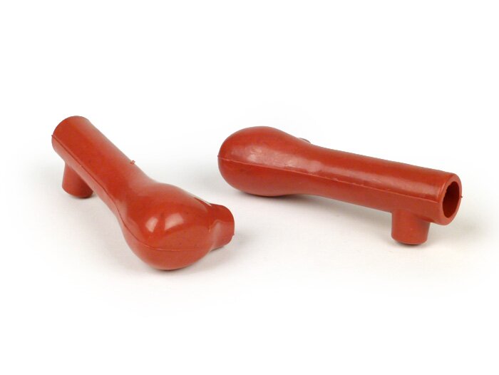 Stand feed rubber-OEM QUALITY- Ø 15mm - Vespa Wideframe VM, VN, VB, VL, GS150 / GS3 VS1-VS5 - red