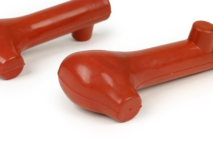 Stand feed rubber-OEM QUALITY- Ø 15mm - Vespa Wideframe VM, VN, VB, VL, GS150 / GS3 VS1-VS5 - red