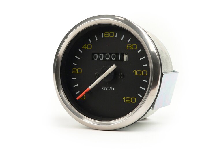 Snelheidsmeter -OEM KWALITEIT- Vespa Ø=85mm - PX oud (tot 1984) - 120km/h - chroom