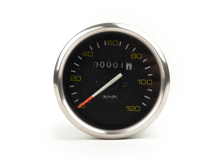 Snelheidsmeter -OEM KWALITEIT- Vespa Ø=85mm - PX oud (tot 1984) - 120km/h - chroom