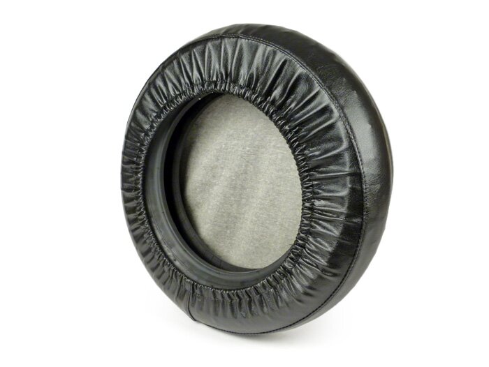 Spare wheel cover -NISA Universal- 3.50 - 10 - black, with pouch - grey piping