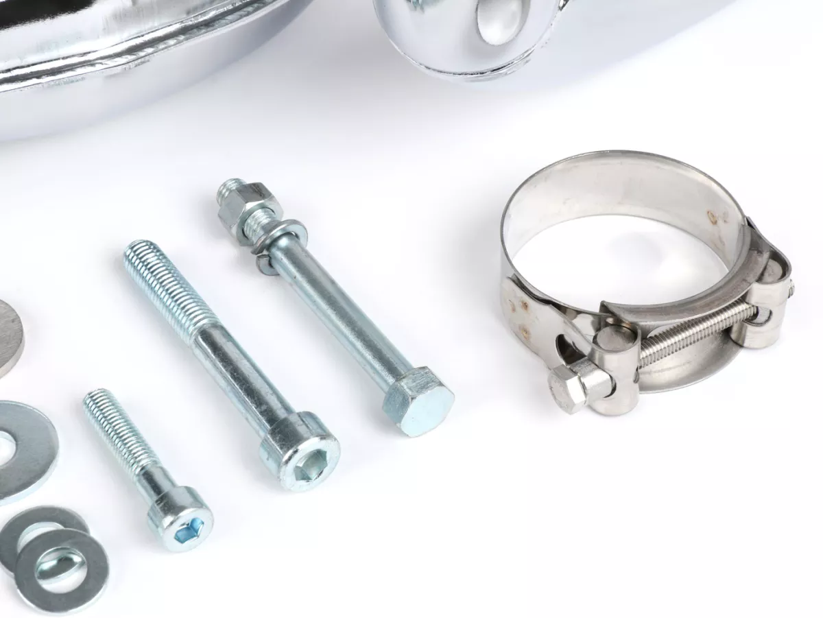 Knalpot -PINASCO Chrome- Vespa PX200