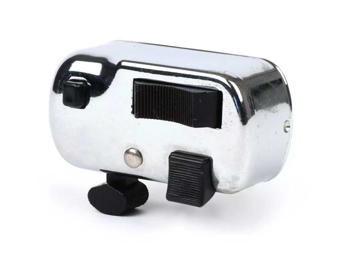 Lichtschakelaar -SIEM/GRABOR (NOS) modellen met batterij- Vespa VNA1T tot VNA2T (DE - T1/125), VNB1T tot VNB6T (DE - T2/125), VGLA/B (DE - T4/150), VGL1T (ACMA), VGL1T (DK - Touring), VB1T, VBA1T - met dodemansknop