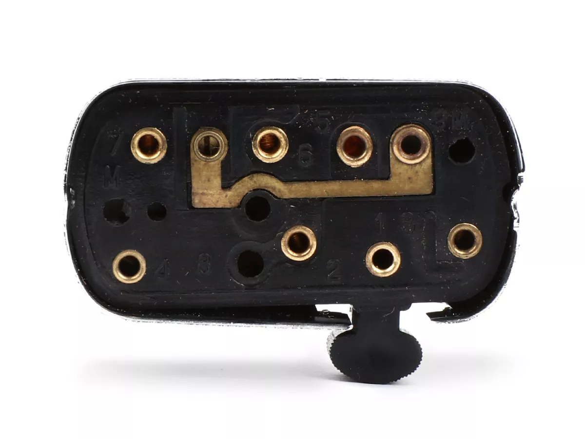 Light switch -SIEM/GRABOR (NOS) models with battery- Vespa VNA1T to VNA2T (DE - T1/125), VNB1T to VNB6T (DE - T2/125), VGLA/B (DE - T4/150), VGL1T (ACMA), VGL1T (DK - Touring), VB1T, VBA1T - without kill switch