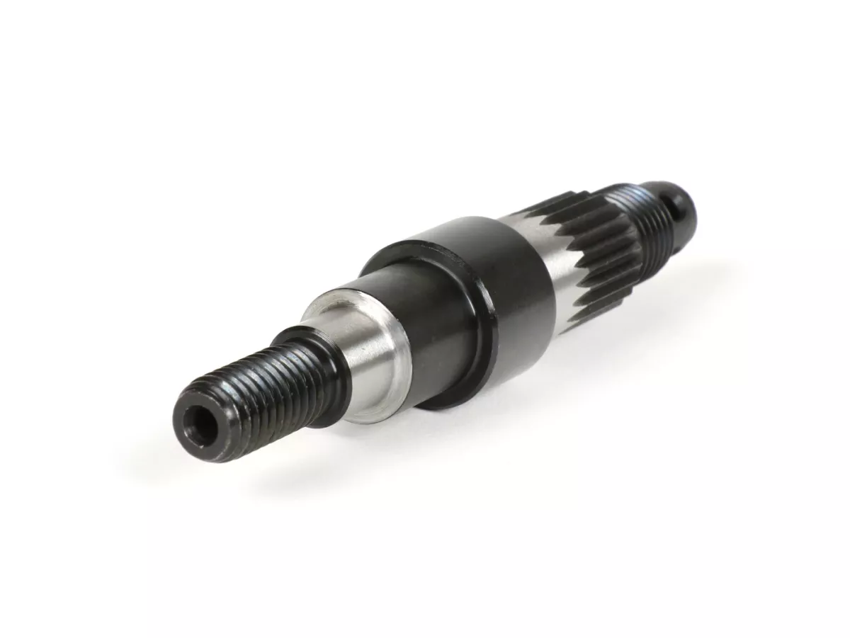 Eje de rueda delantera -CIF (dentado continuo para tambores de freno originales anteriores a 1980)- V50 R (V5A1T a partir del nº 752189), V50 Special, V50 Special Elestart, SS50, SS90, PV125, ET3