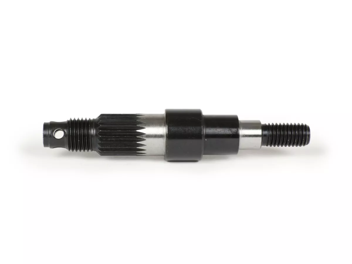 Eje de rueda delantera -CIF (dentado continuo para tambores de freno originales anteriores a 1980)- V50 R (V5A1T a partir del nº 752189), V50 Special, V50 Special Elestart, SS50, SS90, PV125, ET3