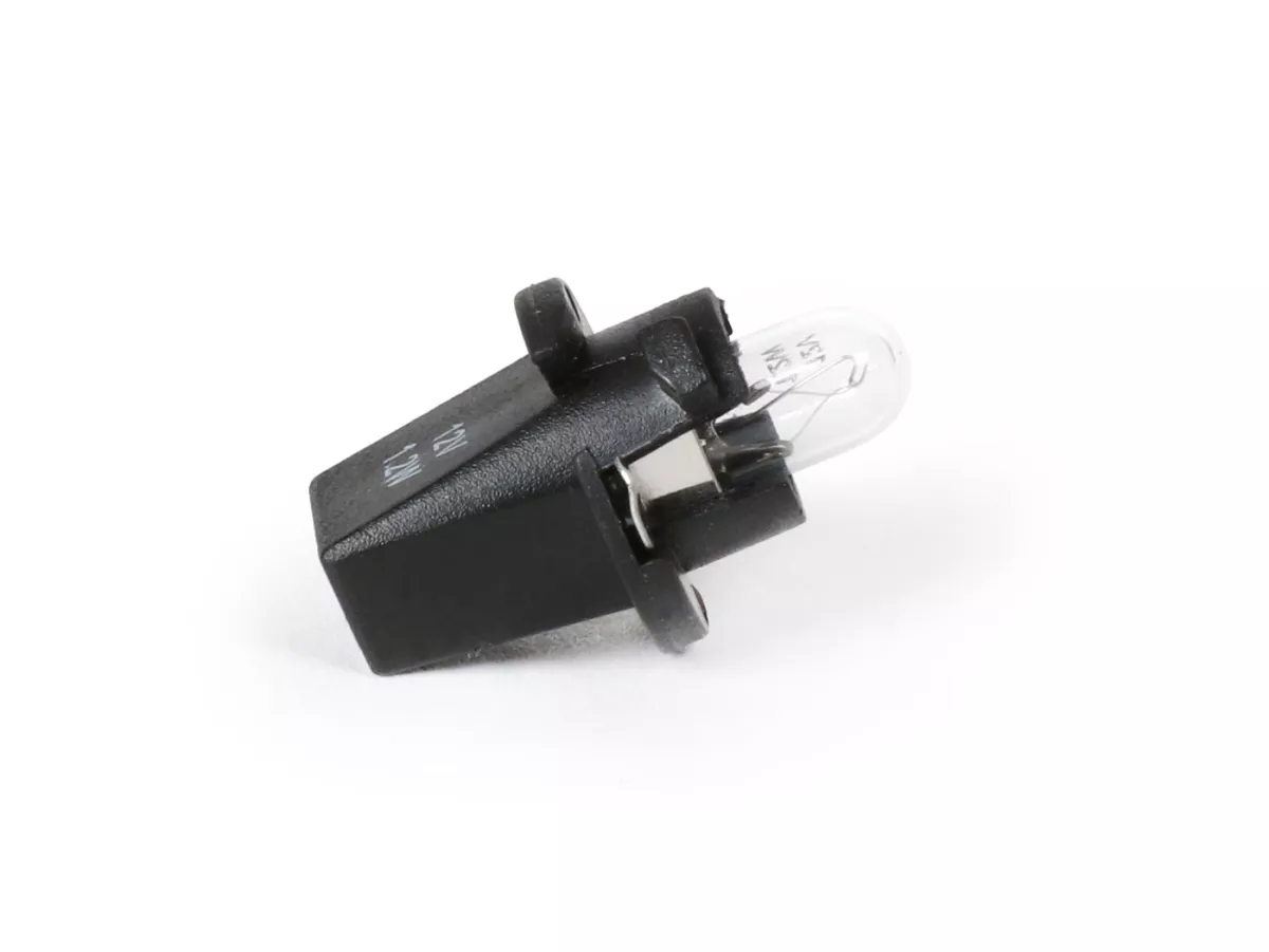Birne mit Fassung -OEM QUALITÄT- W2x4,6d - 12V, 1,2W - Kontrollleuchte Tachometer