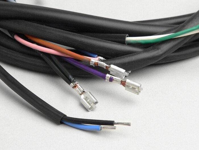 Harness kabel -VESPA- Vespa 125 VNB6T, Super, GT125 (VNL2T), GTR125 (VNL2T), TS125 (VNL3T), Sprint150 (VLB1T), Sprint Veloce, Rally180 (VSD1T) - Kontaktor sakelar klakson (tanpa baterai)