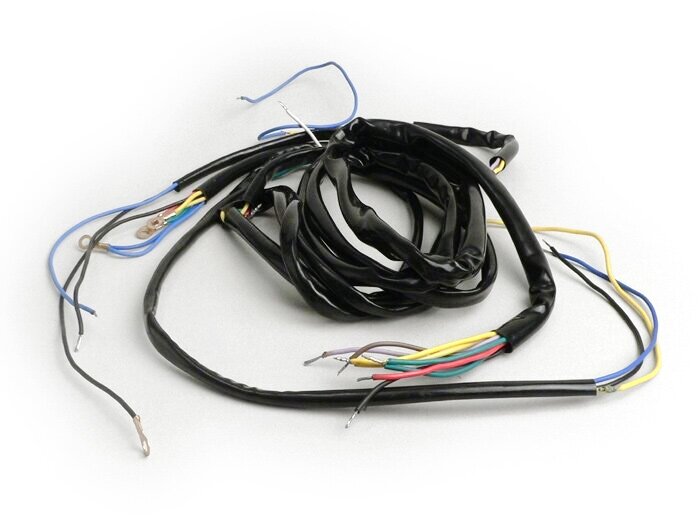 Wiring loom -VESPA- Vespa 125 VNB6T, Super, GT125 (VNL2T), GTR125 (VNL2T), TS125 (VNL3T), Sprint150 (VLB1T), Sprint Veloce, Rally180 (VSD1T) - horn switch NCC (without battery)
