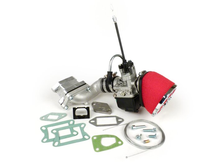 Kit carburador -MALOSSI MK 2 136 cc válvula de láminas, 25mm Dellorto PHBL- Vespa V50, V90, PV125, ET3