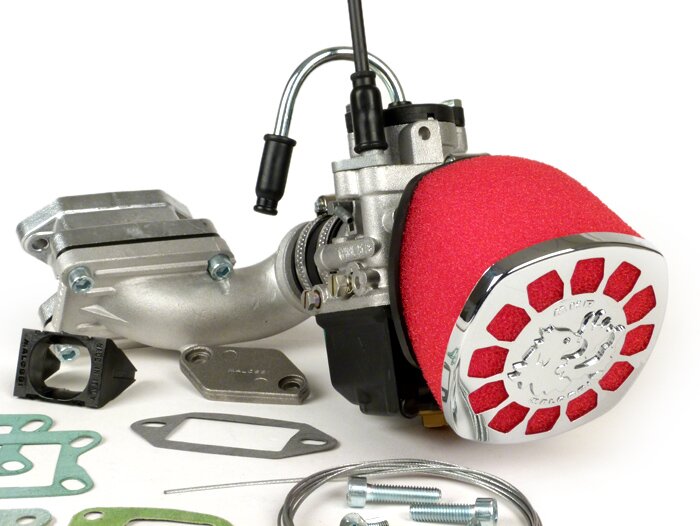 Kit carburador -MALOSSI MK 2 136 cc válvula de láminas, 25mm Dellorto PHBL- Vespa V50, V90, PV125, ET3