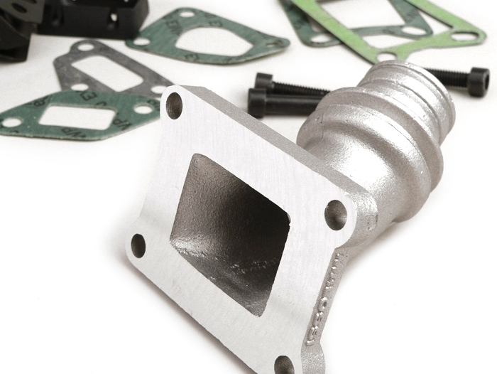 Intake manifold - for reed valve -MALOSSI 3-stud reed valve- Vespa PK XL - CS=28.5mm