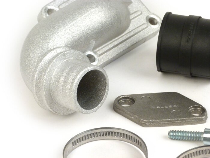 Intake manifold - for reed valve -MALOSSI V2.0 reed valve, direct intake 136cc MK2, MK3, MK4, MHR- Vespa V50, PV125 - CS=30mm