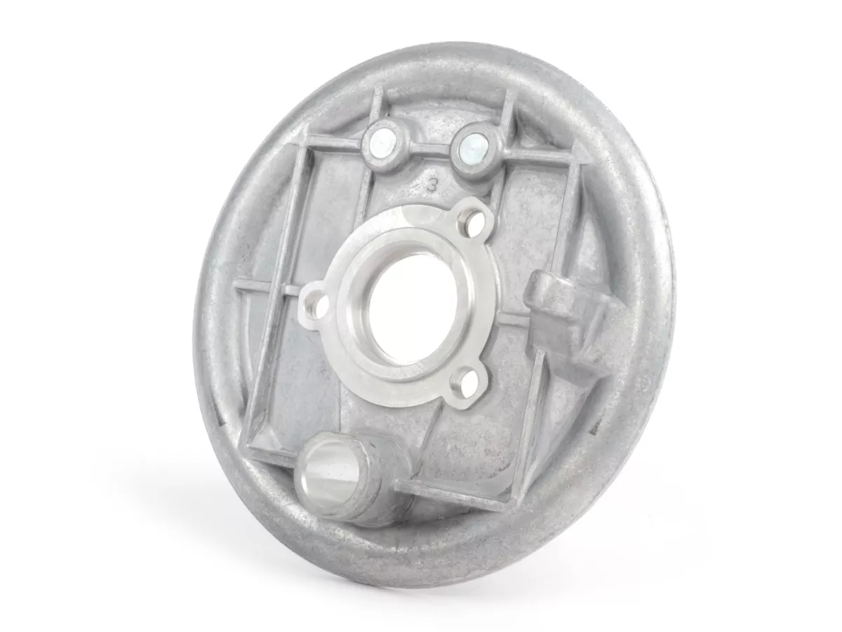 Rear hub back plate -OEM QUALITY- V50 (V5A1T, 66191-), V50 S (V5SA1T, 11160-), V90 (V9A1T, 19364-), Nuova 125, PV125, ET3